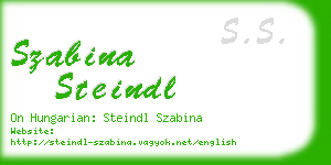 szabina steindl business card